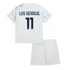 Inter Milan Luis Henrique #11 Bortaställ Barn 2025-26 Korta ärmar (+ Korta byxor)